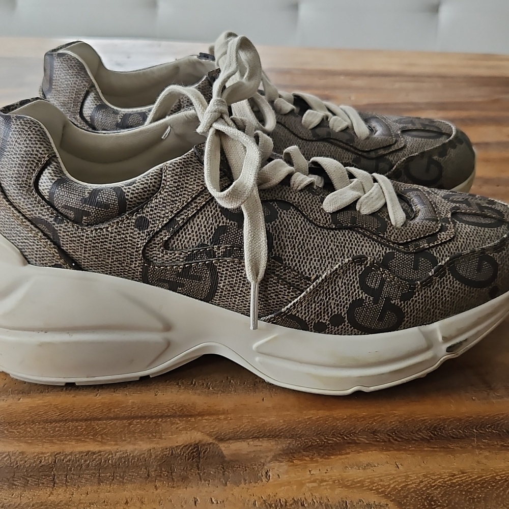Gucci 100 Rhyton Sneakers "Beige Monogram"
